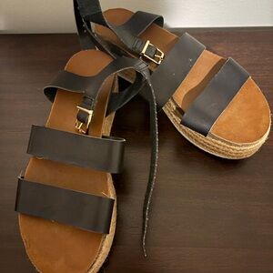 Elegant Black Espadrille Sandals